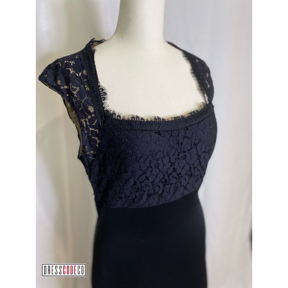 Black dresses With Lace And Nude Underlay